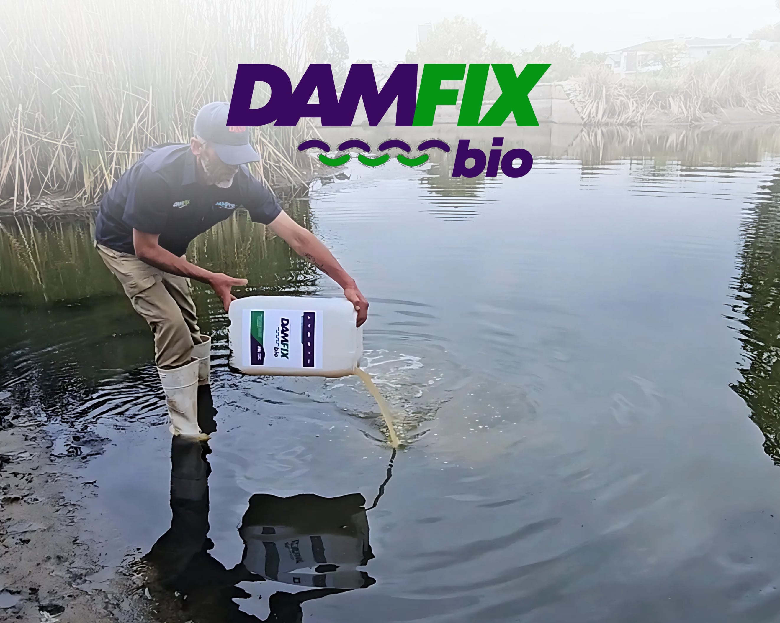 DAMFIX Bio is used for the treatment of algae blooms and polluted waste water issues