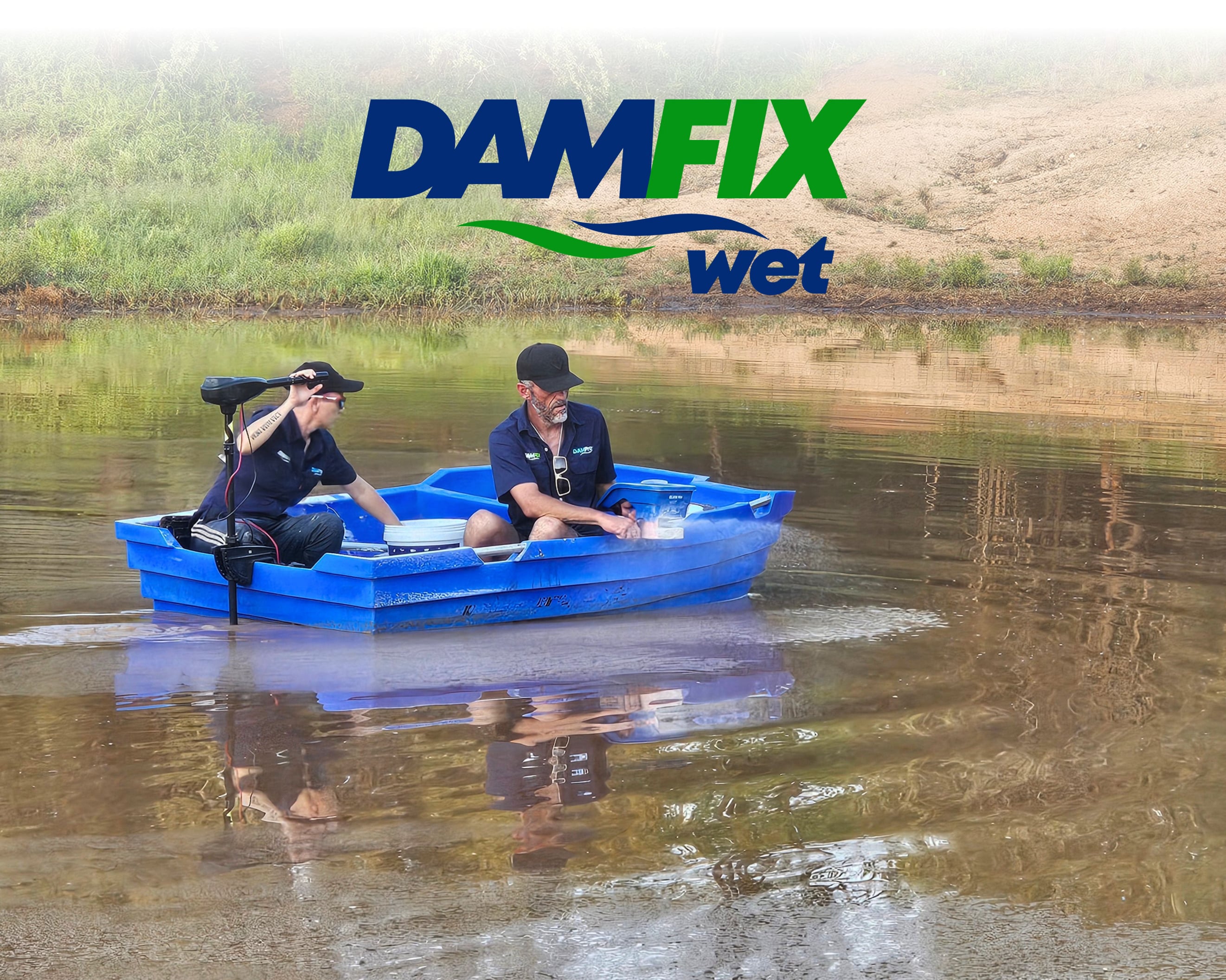DAMFIX Wet is ideal to seal earth dams without the need to drain the water