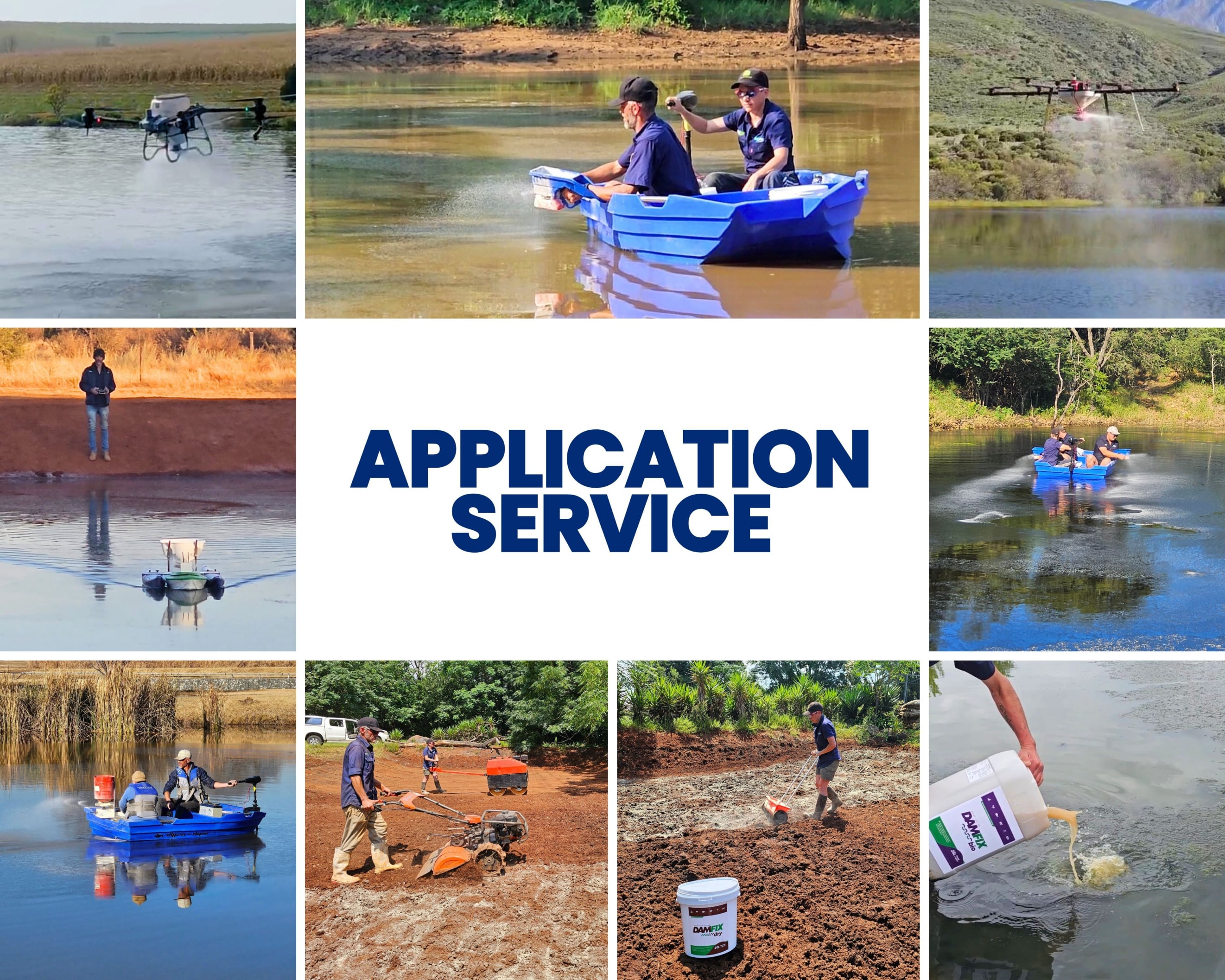 We have experienced teams ready to seal your earth dam with DAMFIX Wet and DAMFIX Dry